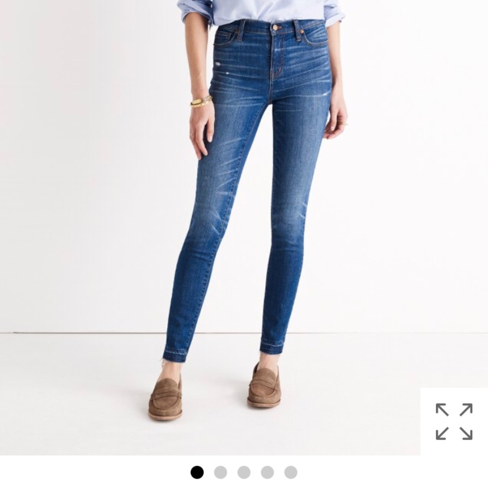 Madewell 9” skinny skinny jeans